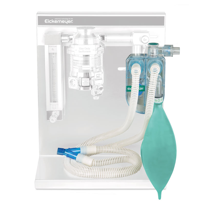 [DK]Cirkelsystem inkl. absorber, y coaxialslange med 360 swivel og 2 ltr. respirationspose